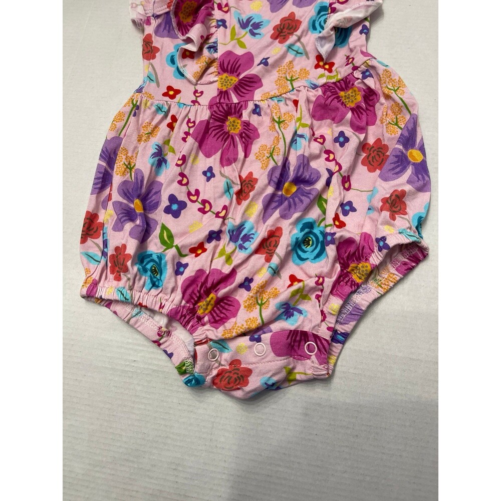 Suzel Baby Girl Vivid Flower Bamboo Viscose Romper Size 12 -18M New Without Tag - Picture 6 of 6